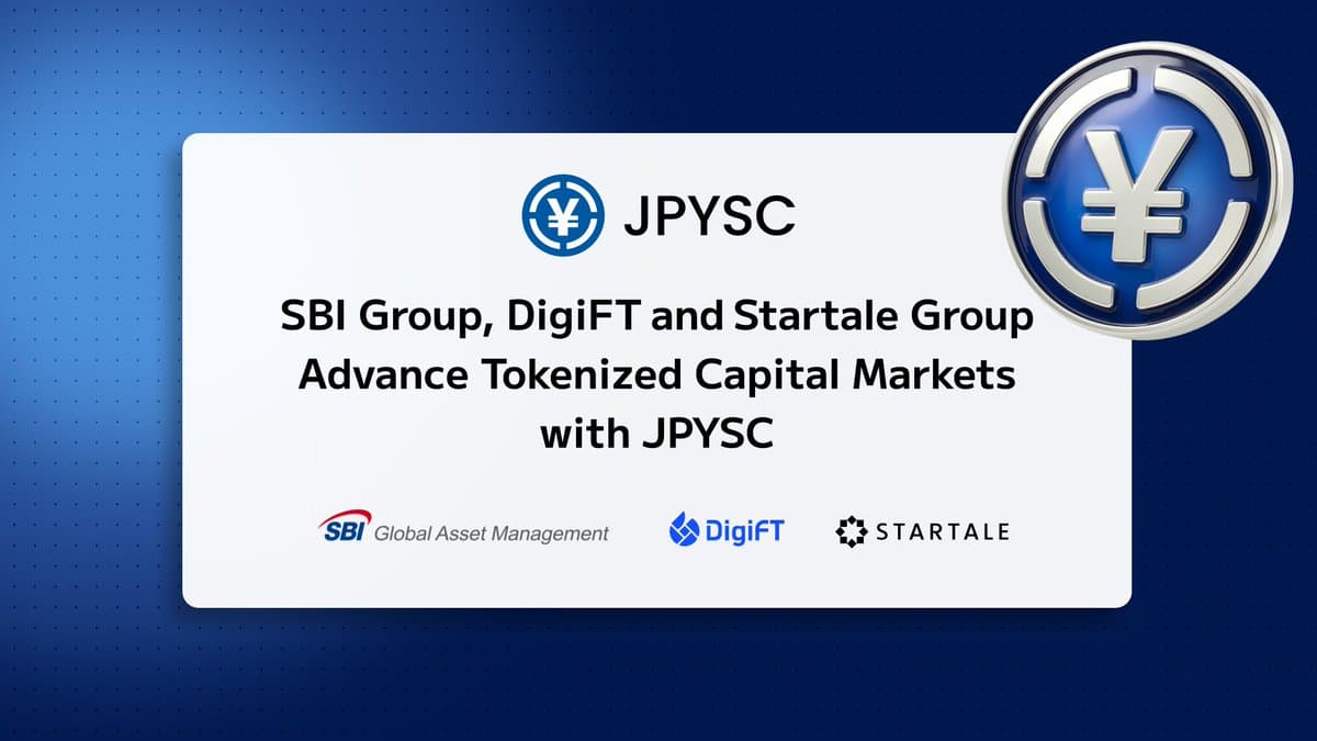 Startale、SBIと共同でJPYSC活用証券トークン化PoCを推進
